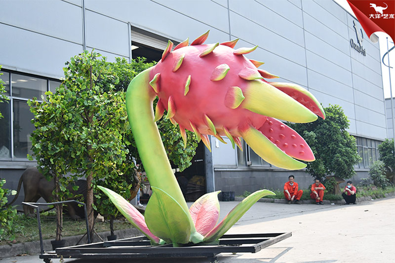 食人花，仿真火龍果，大型植物模型制作